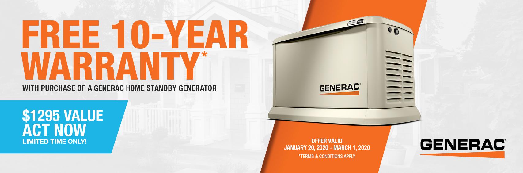 Homestandby Generator Deal | Warranty Offer | Generac Dealer | Stouffville, ON